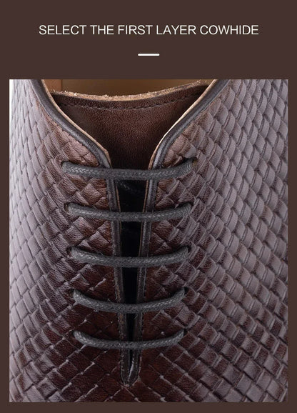 Men Dress Shoes  Formal Office Oxford Wedding Party Matches Suit Zapatos De Hombre High Grade Genuine Leather handmade Man shoes