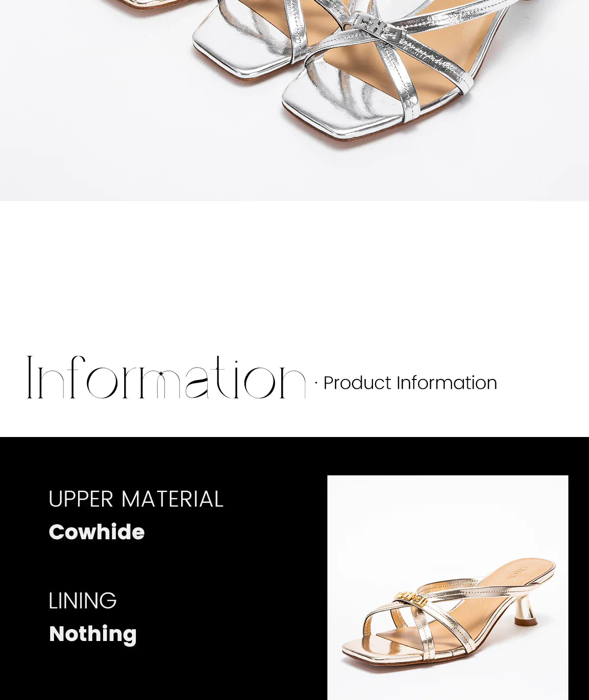 Women's Sandals Summer Cowhide New Thin Belt Business Fashion Sandals Wedding and Dinner Shoes