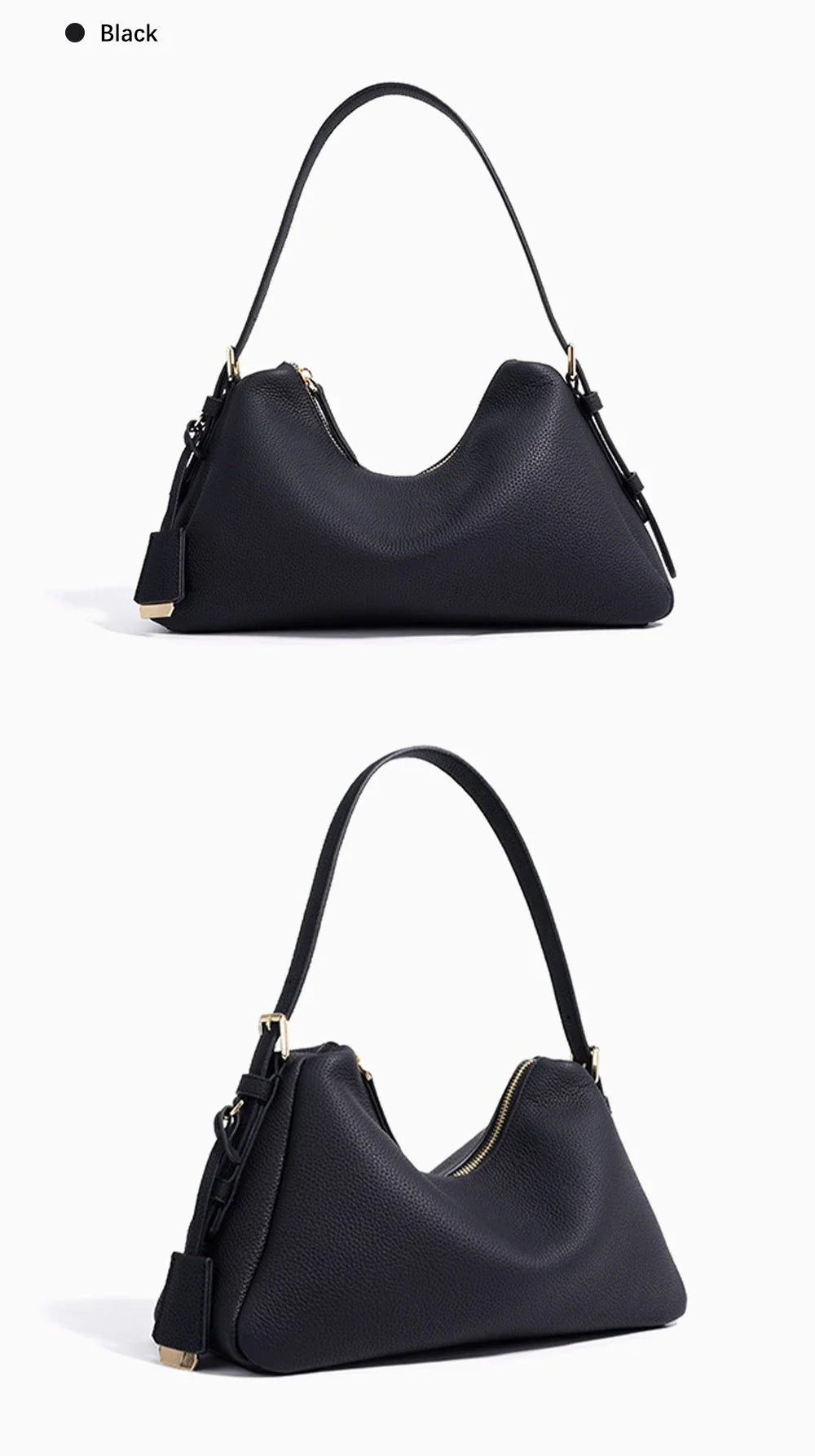 Genuine Leather Satchel Bags For Women Simple Fashion Ladies Underarm Handbag Large Capacity Shoulder Bag 2025 New