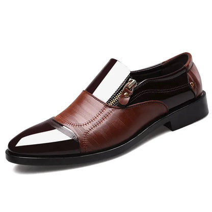 Sapatos Formais Pretos Masculinos Italianos Mocassins Vestido de Casamento Sapatos Oxford de Couro Envernizado Masculino