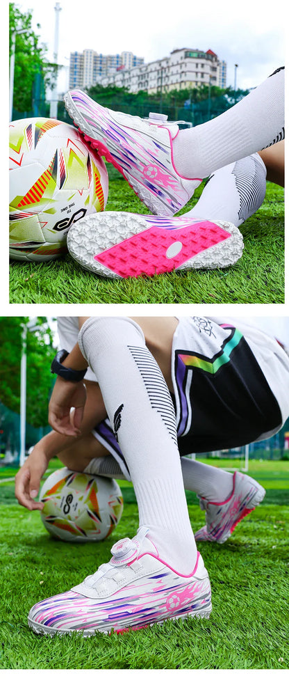 Kids Football Field Boots Boys Girls Indoor Society Football Shoes Futsal Non Slip Professional Fast Men Soccer Cleats Sneakers