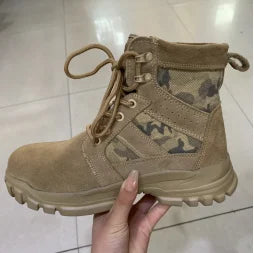 Safety Boots Men's Work Sneakers Battlefield Boots Breathable Steel Toe Shoes Safety stab-proof men's boots