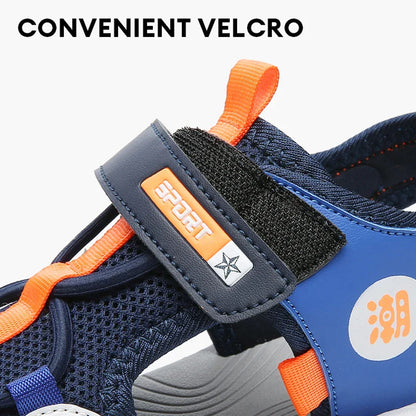 Kids Sports Sandals Breathable Mesh Lightweight Non-Slip Comfortable Outdoor Summer Shoes for Boys and Girls Quick-Dry Design