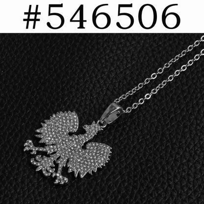 Poland Symbol Eagle Pendant Necklaces for Women Men,Polska Poles Jewelry #252706