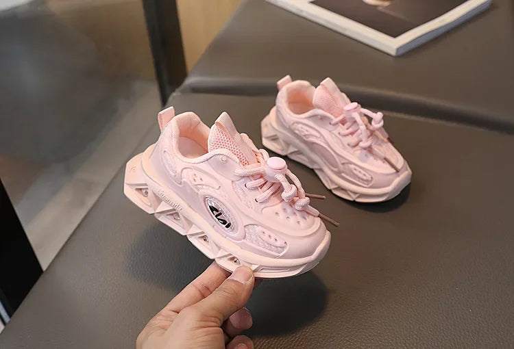 Baby Shoes 2025 Spring Autumn New Boys and Girls Light Up Clunky Sneaker Small and Medium-sized Children's Soft Soled Baby Shoes