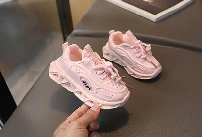 Baby Shoes 2025 Spring Autumn New Boys and Girls Light Up Clunky Sneaker Small and Medium-sized Children's Soft Soled Baby Shoes
