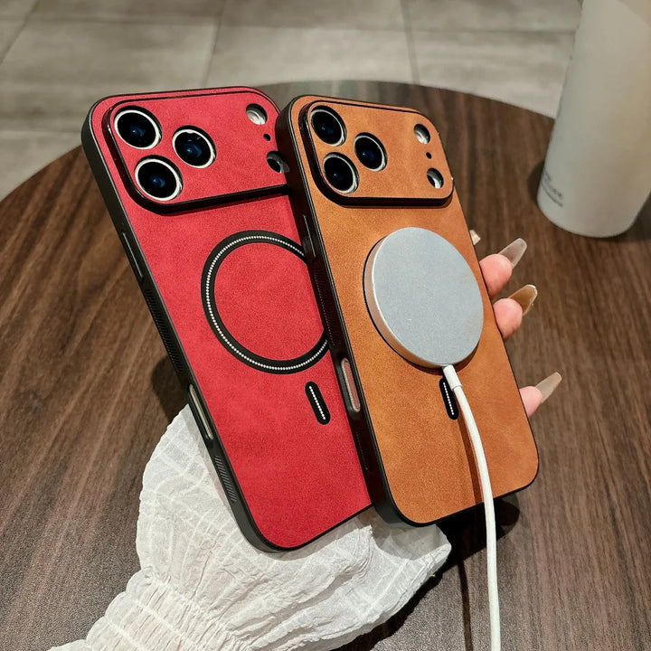 Magnetic Leather Case for iPhone 17 Pro Max 17 Air 17Pro