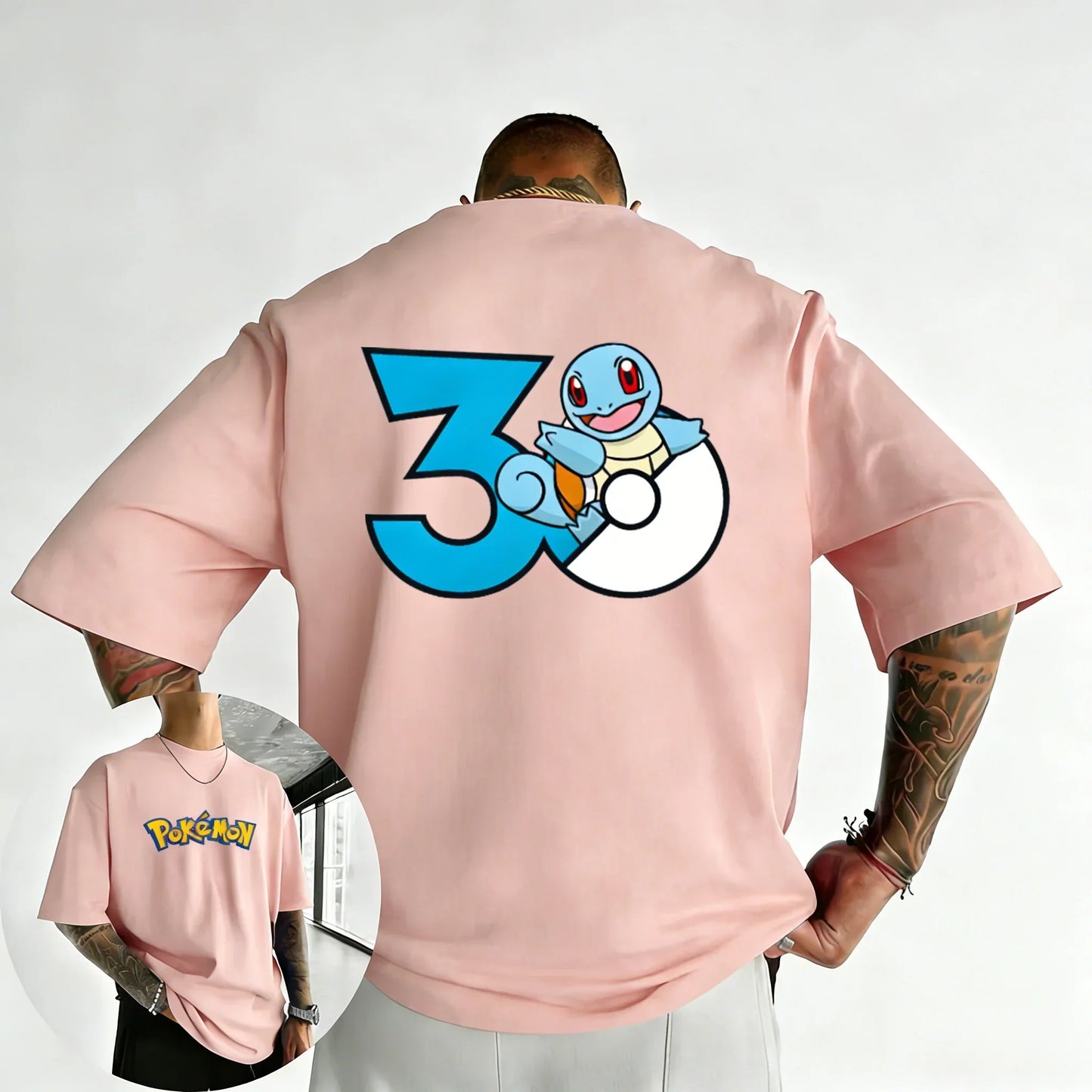 Printed T-shirt Summer New Men's and Women's Loose Casual Hip Hop Trendy Short Sleeve Top
