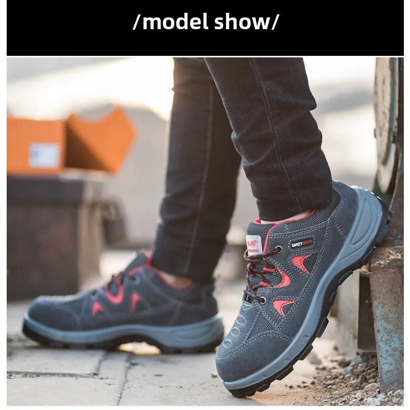 Steel Toe Safety Shoes Labor Protection Anti Smashing & Piercing Comfortable And Secure Work Footwear