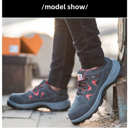 Steel Toe Safety Shoes Labor Protection Anti Smashing & Piercing Comfortable And Secure Work Footwear
