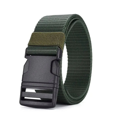 Men's Belt Without Metal Plastic Buckle Belt High Quality Canvas For Nylon Belt Tactical Belt Outdoor Woven Belt Neutral Belts