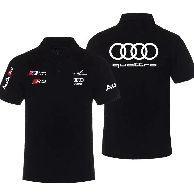 Performance Car Car Modified Men's POLO Shirt Summer Lapel Short Sleeve Racing Motorcycle T-Shirt