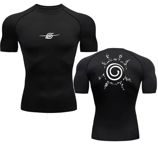 anime esporte secagem rápida ginásio tshirts fitness topos t verão outono masculino