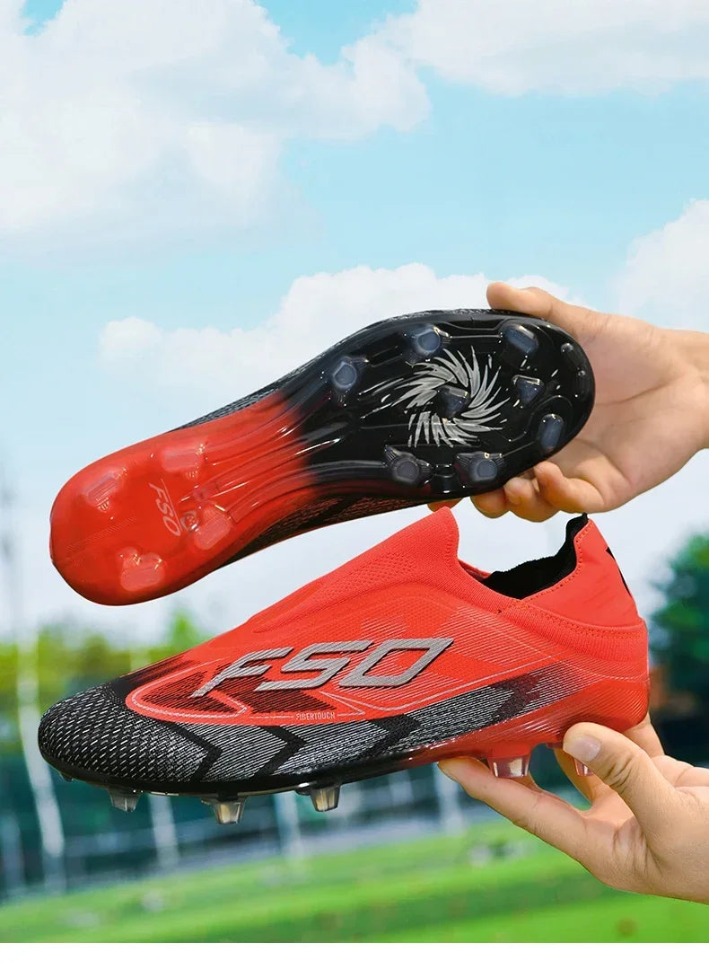 Men Professional TF Soccer Shoes Resistant Casual Grass Studded Male Non Slip Fast Foo451·a
