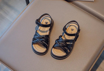 2026 Elegant Summer New Style Korean Version Princess Children's Sandals Elegant Open Toe Stylish Versatile Cute Student Sandals