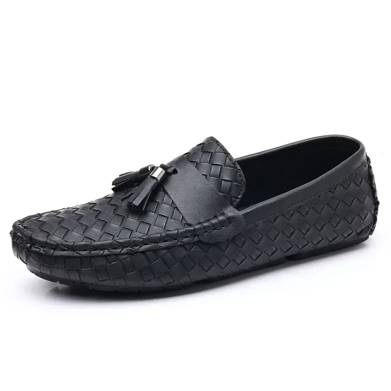 White Loafers Men Handmade PU Leather Loafers Shoes Slip on Casual Driving Flats Comfortable Moccasins Size 48 Men Shoes
