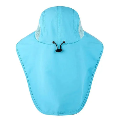 Wide Brim Sun Hat with Neck Flap for men women Adjustable Outdoor