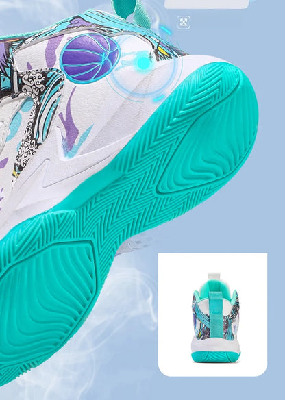 Children's basketball shoes non-slip breathable basketball training shoes with boys and girls basketball shoes sneakers 31-39