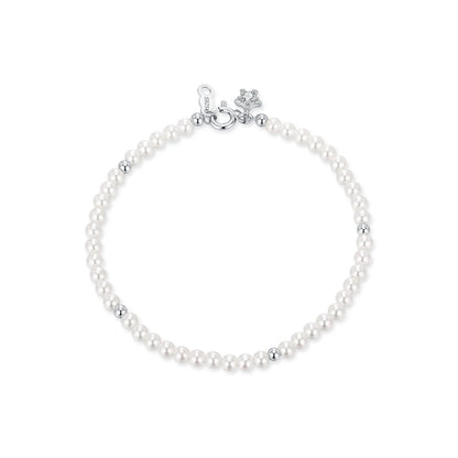 Elegant Pearls Beaded Bracelet 925 Sterling Sliver Sweet Shining Star CZ Bracelet For Women Fine Jewelry Gifts