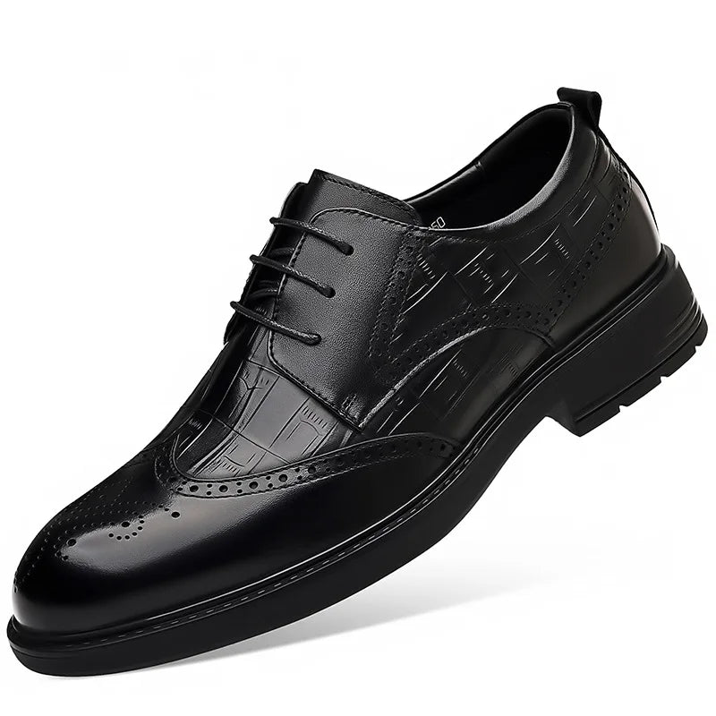 Men Business Dress Leather Shoes Wedding Cowhide Casual Leather Shoes Men Shoes