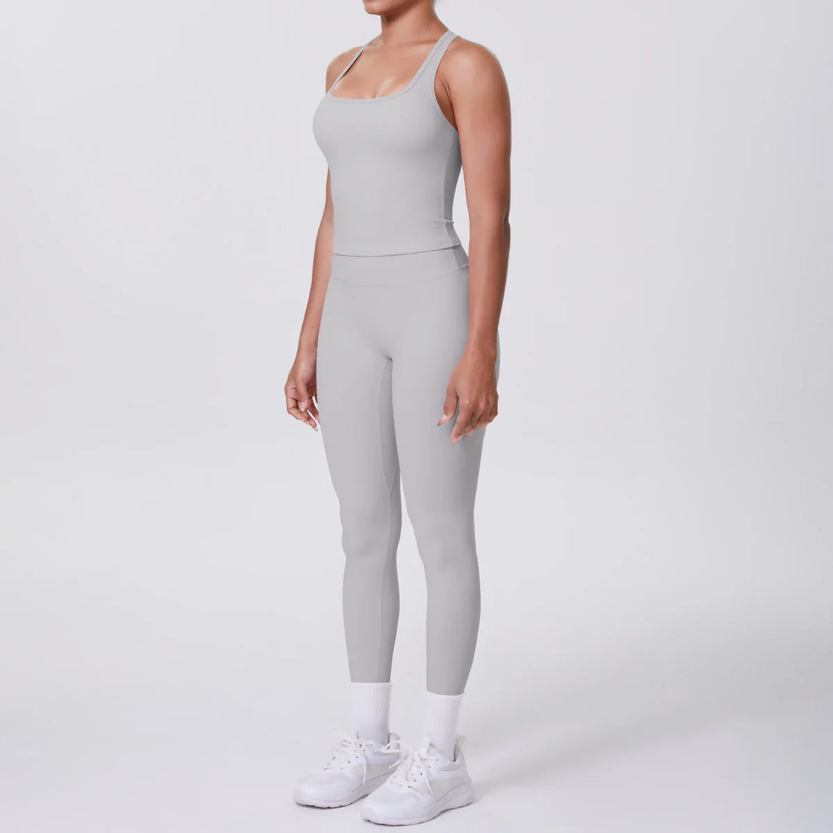 Yoga Top Set Fitness Gym Suit Training Sleeveless Sport Gym Tops Crossover Back Sports Underwear Tummy Control Slimming