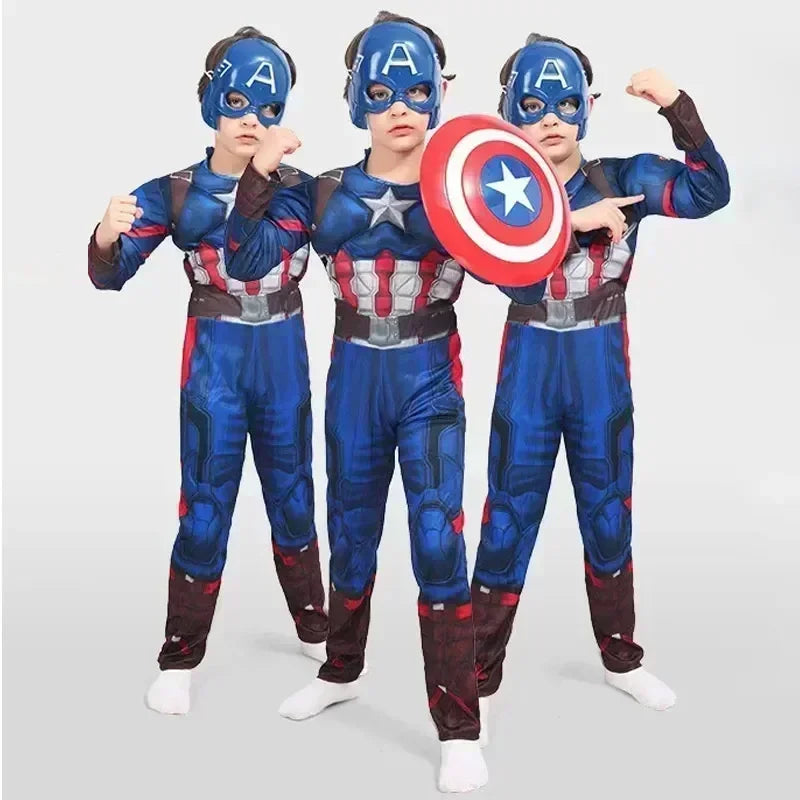 Children The Avengers Tv Movies Anime Cosplay Halloween Costume Iron Man SpiderMan Christmas Cos Marvel Kids Birthday Gifts