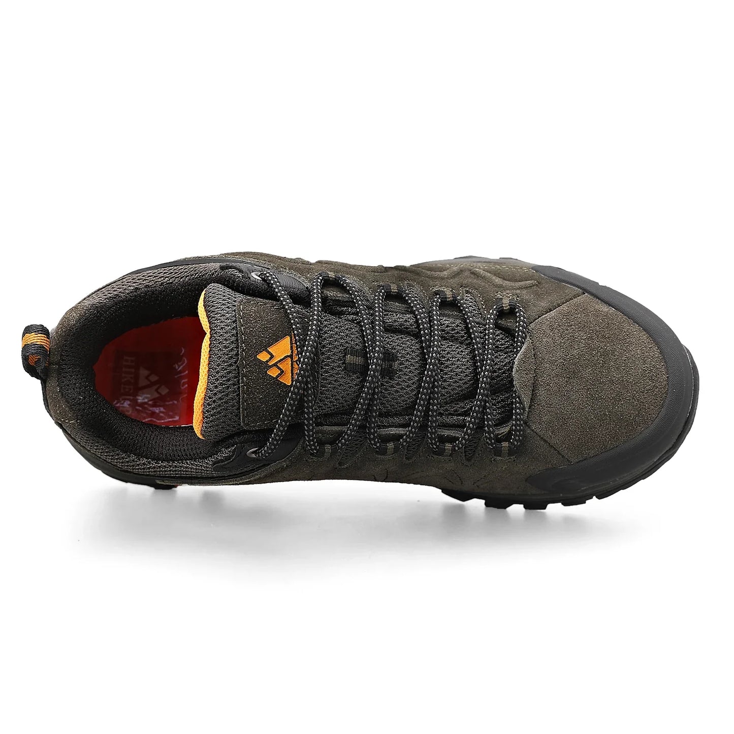 Sapatos Masculinos de Couro HIKEUP para Homens Tênis Casuais Moda Impermeável Inverno Luxo Grife Botas de Trabalho Masculinas Tênis Antiderrapantes