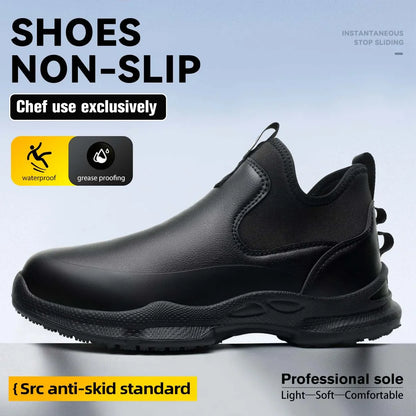 Men Chef Shoes Non-slip Waterproof Oil-proof Shoes Comfortable Work shoes for Man resistant business casual New Fashion