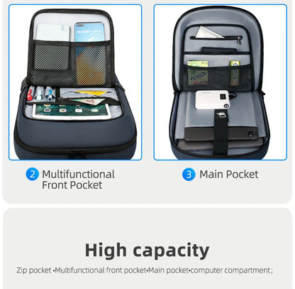 Slim Backpack For Men 15.6 Inch Laptop Bags Waterproof Minimalist Business Backpack With USB Charging Casual Travel Work Bag