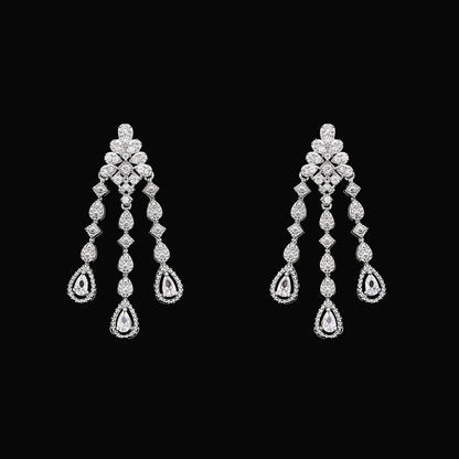 Luxury 4 Pieces Bridal Wedding Jewelry Set for Women Sparkling Cubic Zirconia Nigeria Bride Accessories