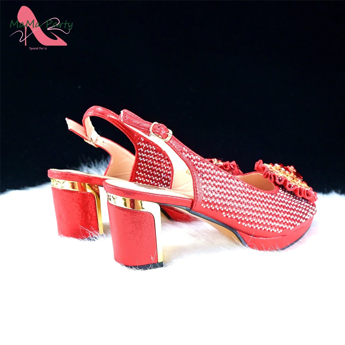 Italian Women Shoes Matching Bag Set in Green Color 7 CM Comfortable Heels with Plaform Elegant Peep Toe Sandals