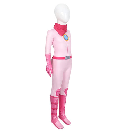 Princess Peach Costume Cosplay Jumpsuits For Girls Birthday Party Easter Carnival Performance Rompers Disguise Pink Clothing