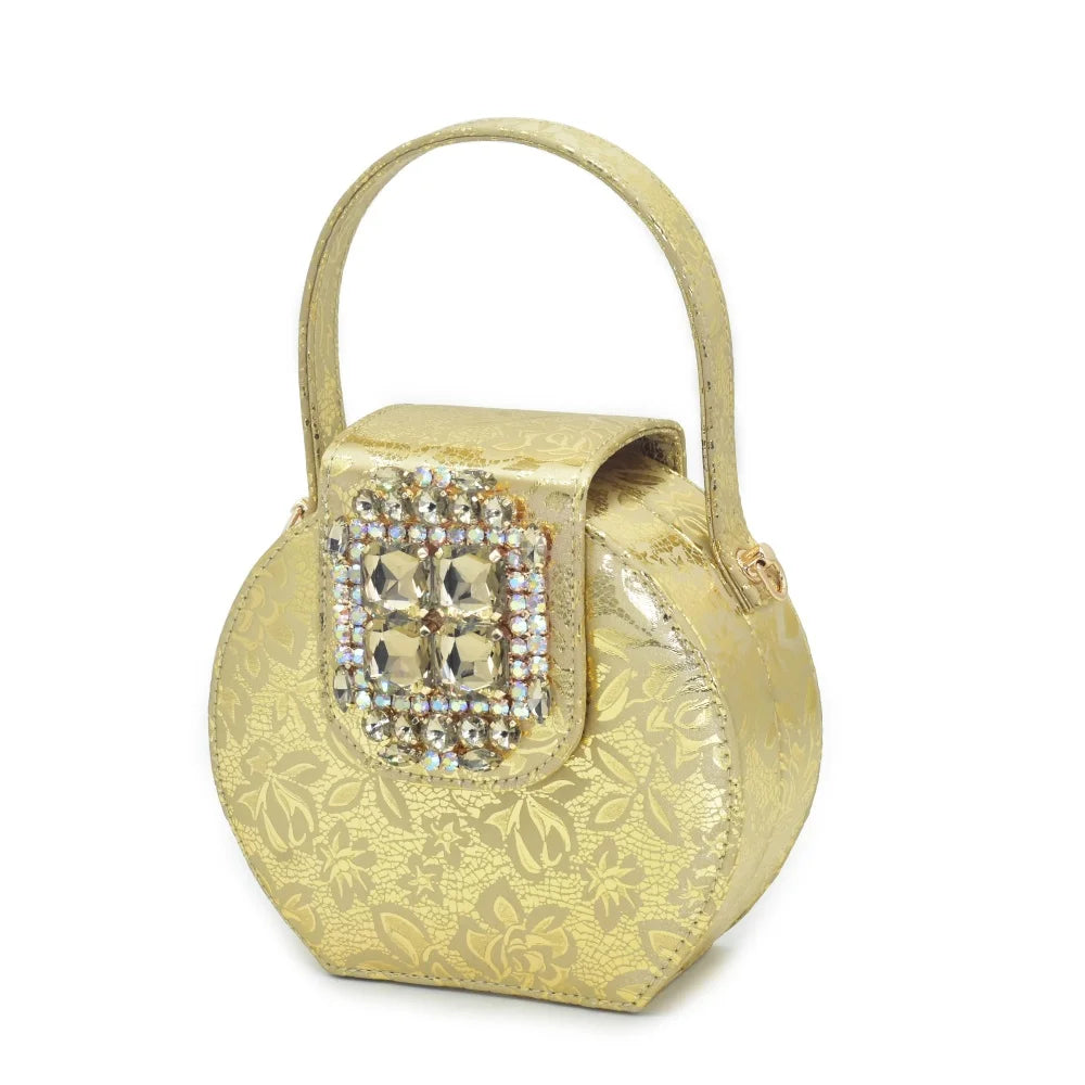 Italian Wedding Matching Shoes and Bags with Rhinestone Nigerian Shoe and Bag Set for Women Italy Luxury Woman Shoe for Wedding