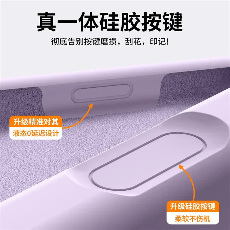 Magnetic Case For iPhone 17 Pro Max 17 Ari MagSafe Liquid Silicone Comfortable Feel Built in Flocking Protect Cover
