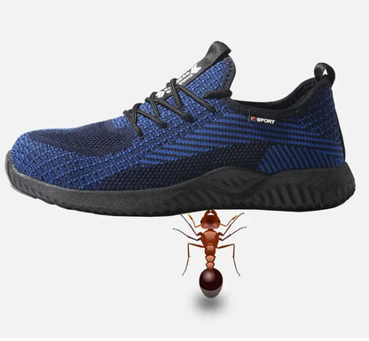 Safety Shoes Men's Work Boots Steel Toe Cap Puncture-Proof Indestructible Security Work Shoes Women Light Comfortable Sneakers
