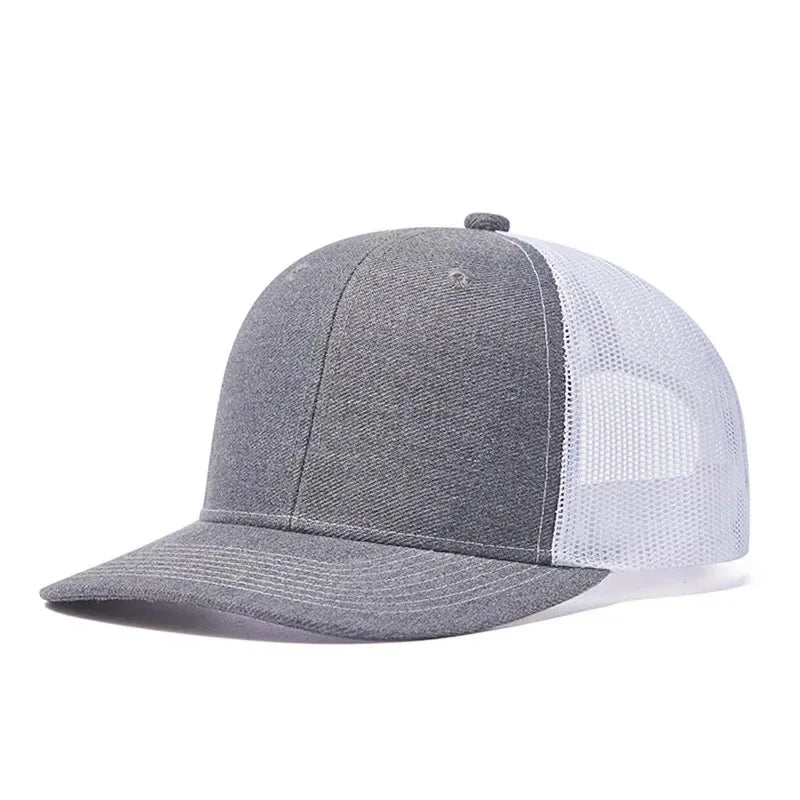 Custom embroidered logo hat Men's and women's mesh cap cotton baseball cap design DIY picture printing logo hat Summer sun hat