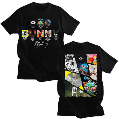 Bad Bunny Fashion 2025 New Cotton Tshirts Vintage Funny Frog Debí Tirar Más Fotos Tees Women Men Design Aesthetic Top Y2K Trends