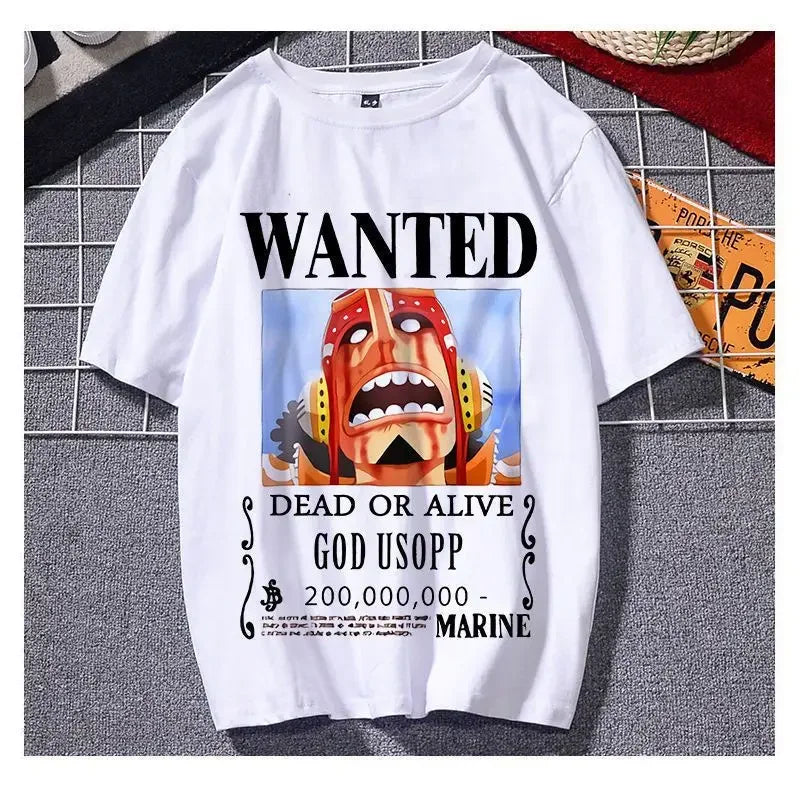 ONE T-shirt Luffy Sauron Tide Brand Peripheral Clothes Men's and Women's Summer Loose Short-sleeved Sports and Leisure Top PIECE