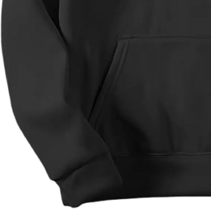 Khaki Hoodie Men Women Anime Character Print Pullover with Japanese Kanji Sleeve Design and Chest Logo Casual