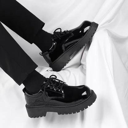 Men's formal shoes, business casual shoes, shiny big toe shoes, men's shoes, event party dress shoes