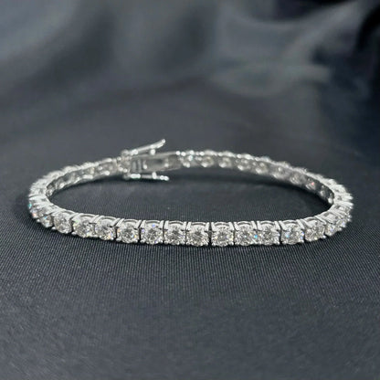 Full Moissanite Tennis Bracelet 925 Silver Plated 18k Gold for Women Man Wedding Party Fine Jewelry Can Pass Diamond Test