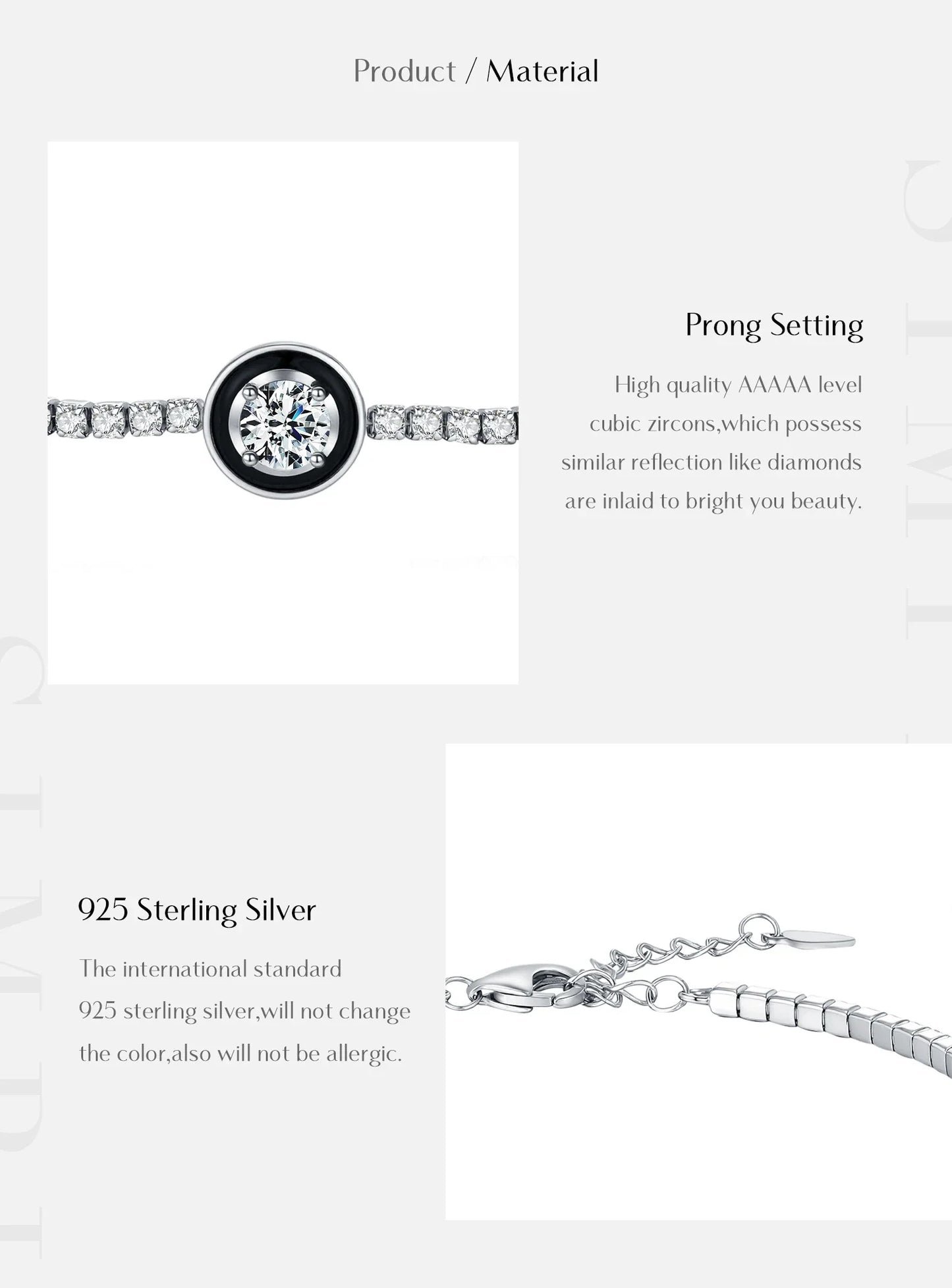 925 Sterling Silver Shinning Stackable Bracelets Stars Geometric Heart Water Drop CZ Tennis Bracelets For Women Jewelry