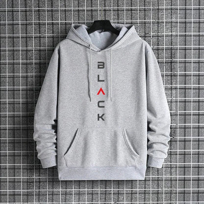 2025 New Arrival Men's Tracksuit Black Letter Print Sweatshirt + Pants Urban Causal Fashion Sportswear Fall/winter Sports Suit