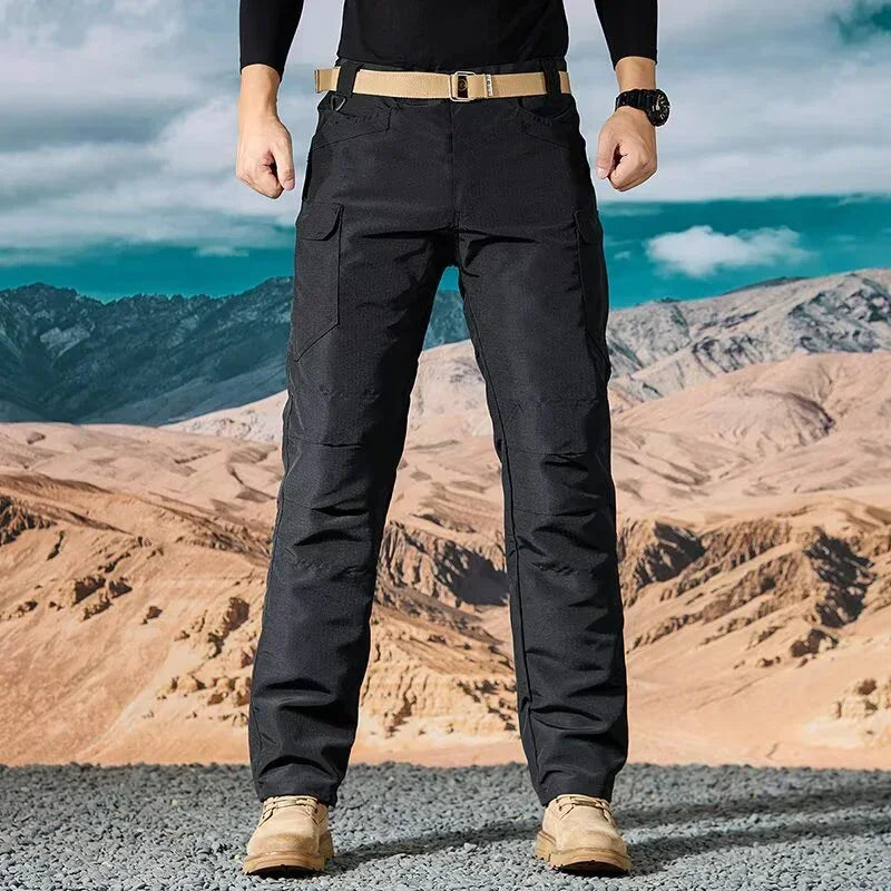 Men Casual Cargo Pants 2025 New Male Summer Tactical Wear Resist Quick Dry Outdoor Trousers Multi Pockets Hike Work Trousers