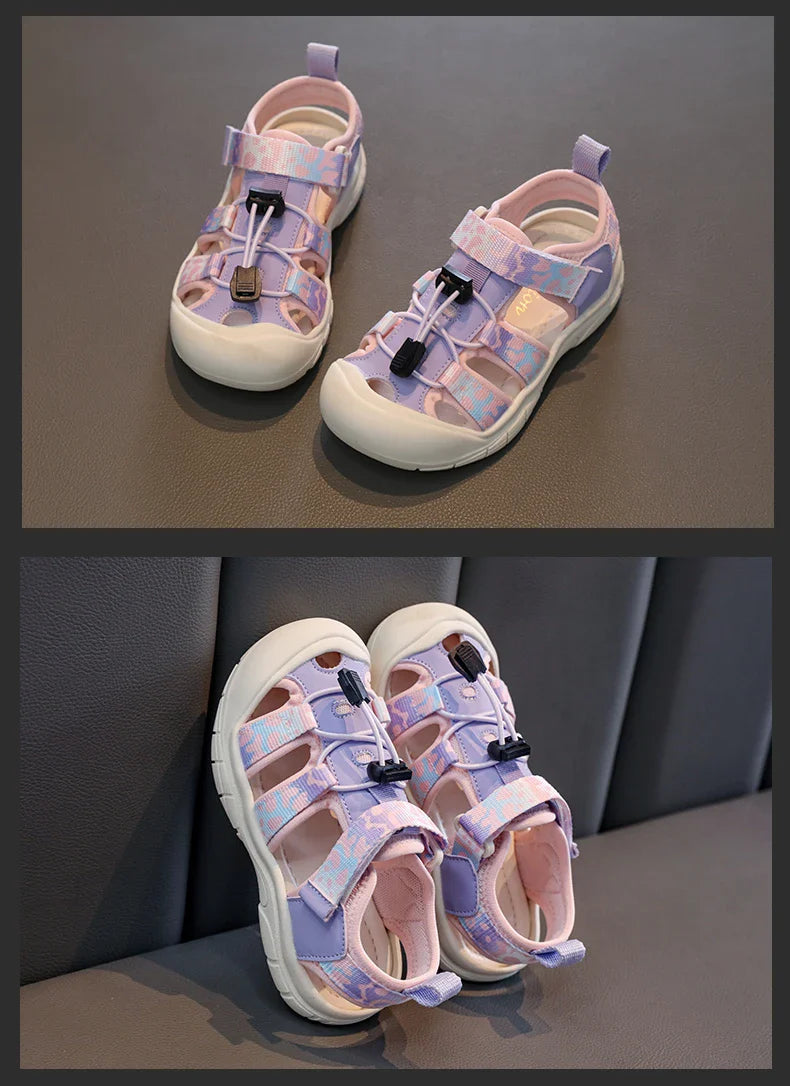 2025 Children's High Quality Close Toe Summer Beach Water Shoes Outdoor School Sport Sandals for Kids Toddler Boys Girls