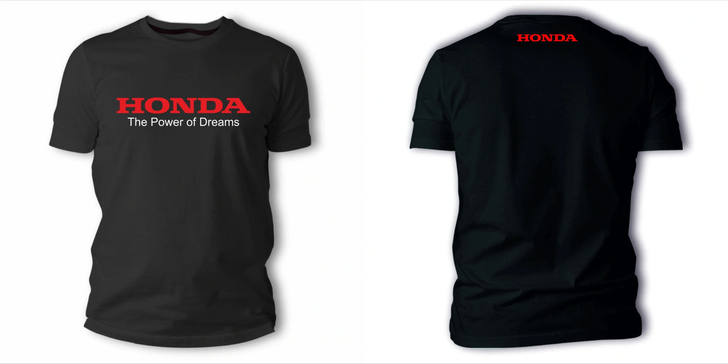 2026 Men's and Women's T-shirts, Summer Y2K Style, Honda Racing High-End Pure Cotton Short-Sleeve Shirts