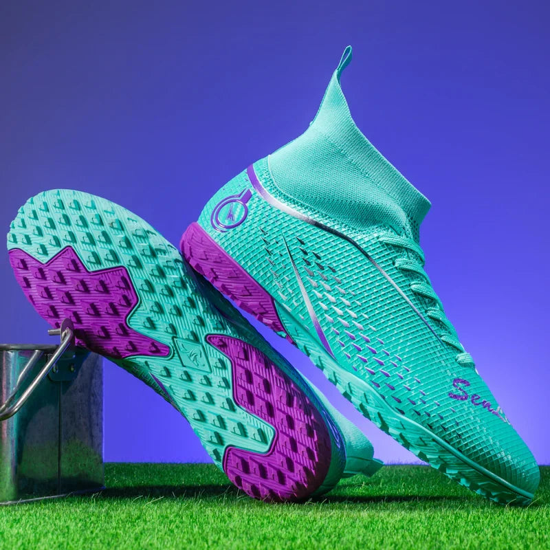 New MenFootball Boots High-quality  Soccer Shoes Professional Outdoor FG/TF Non-Slip Soccer Cleats Training Shoes Ultralight