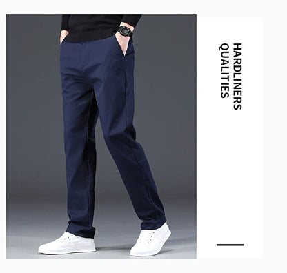 98% Cotton Men's Chinos & Casual Pants, Khaki Pants, Loose Straight , Streetwear Men ,Twill Pants,  Tall Men STRAIGHT Trousers