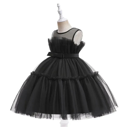 Baby Yellow Dress For Girls Kids Wedding Bridesmaid Dresses Toddler Tulle Birthday Princess Party Dress Infant Outfits Vestidos