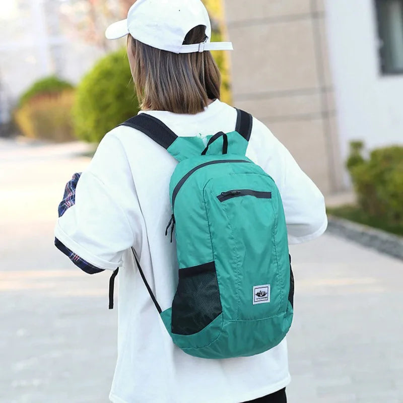 Portable Foldable Backpack,Men Women Ultralight Folding Bag,Outdoor Climbing Cycling Hiking  Knapsack Travel Daypack